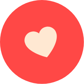 Emoji de coração - Voluntariado Vai Valer a Pena